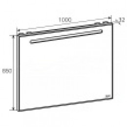 THE GAP ORIGINAL Зеркало 1000х850 мм, подсветка, антизапотевание, сенсор (подходит к серии LAKS)