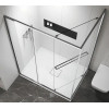 AZ-L47-90-CH-CL Душевое ограждение MONAKO SQS-90х90х195-CH-CL, прозрачное стекло 6 мм, профиль хром