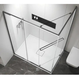 AZ-L47-90-CH-CL Душевое ограждение MONAKO SQS-90х90х195-CH-CL, прозрачное стекло 6 мм, профиль хром