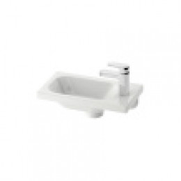 Умывальник Chrome 400 правый белый с отверстиями