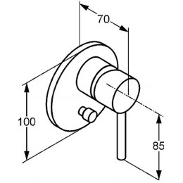 KLUDI BOZZ встраиваемый смеситель для ванны и душа, арт. 387160576
