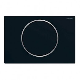115.758.14.5 смывная клавиша SIGMA 10 (черный матовый/хром гланцевый, нержавеющая сталь)