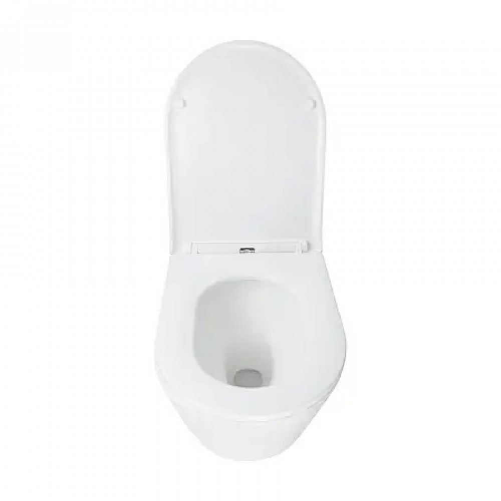 AZ-5180T-WHT SONGO Унитаз подвесной с системой смыва Tornado в комплекте с быстросъемным сиденьем микролифт, дюропласт 520*360*365mm