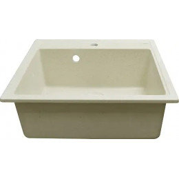AZARIO кухонная мойка Litos (570х505х200) Бежевая (сифон + герметик)