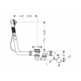 Cлив-Перелив mod.4040, D=100мм, alpine white
