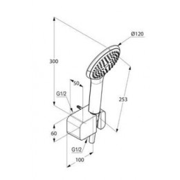 Набор 5 в 1 KLUDI Zenta с термостатом