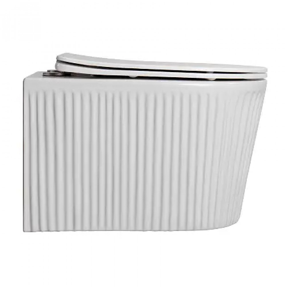 Azario STILL  AZ-1909T  ТОРНАДО (СКРЫТОЕ КРЕПЛЕНИЕ) подвесной  унитаз в комплекте с сидением микролифт 520*365*346mm