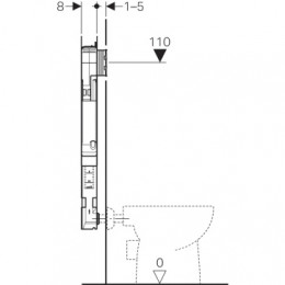 Смывной бачок скрытого монтажа Geberit Sigma 8 109.791.00.1 для унитазов