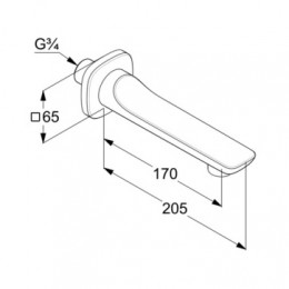 KLUDI AMEO Излив для ванны, арт. 4150505