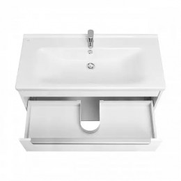 Хоуп Тумба-умывальник 100/1 Белый матовый (БЕЗ Умывальника Миранда-100)
