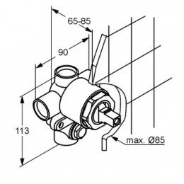 Внутренняя часть смесителя для ванны и душа DN 15, арт. 38624N