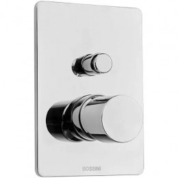 Смеситель для душа, встраиваемый, 2 выхода (внешняя часть), цвет хром+Bossini Встраиваемая часть смесителя с девиатор