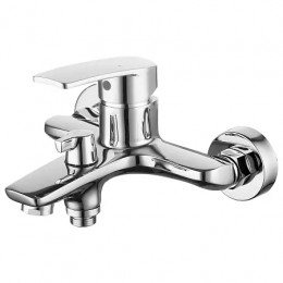 Комплект: AZ-HU245910 Смеситель для ванны и душа + CS00088967 душевой набор (хром)