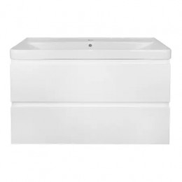 Комплект Тумба Мила 100 (1000х680х470) подвесная с раковиной Monte 100