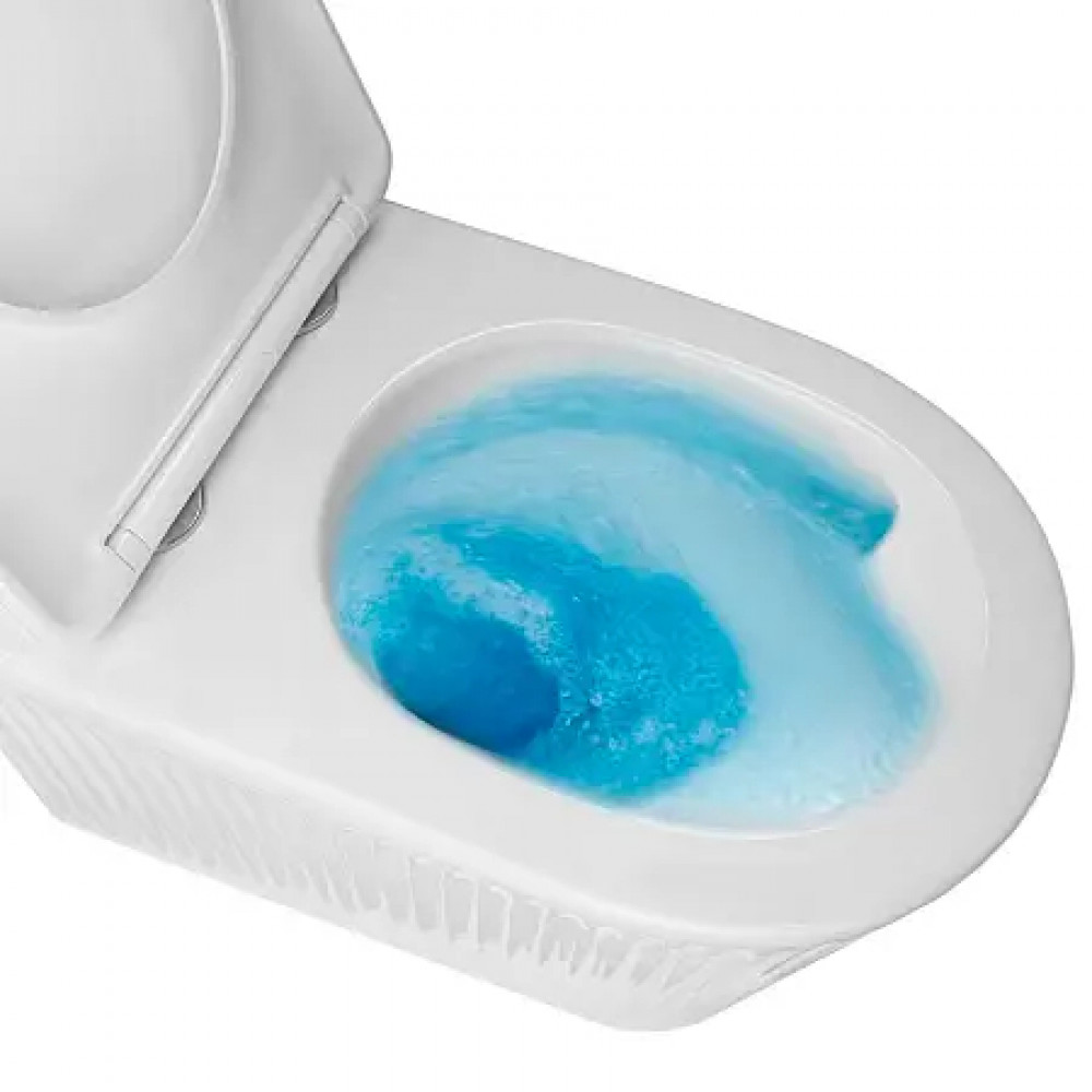 Azario STILL  AZ-1909T  ТОРНАДО (СКРЫТОЕ КРЕПЛЕНИЕ) подвесной  унитаз в комплекте с сидением микролифт 520*365*346mm