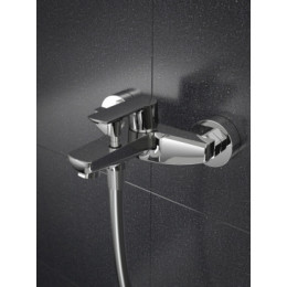 SEVIO Смеситель для ванны с коротким изливом, хром