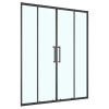 Дверь в нишу, раздвижная CS-AB04B-150 150x190，профиль черный матовый，6 мм прозрачное стекло