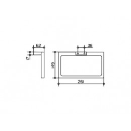 11121010000 Edition 11 Кольцо для полотенца, хром