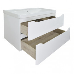 Комплект Тумба LOTOS 80/2 (815х480х570) подвесная с раковиной Monte 80