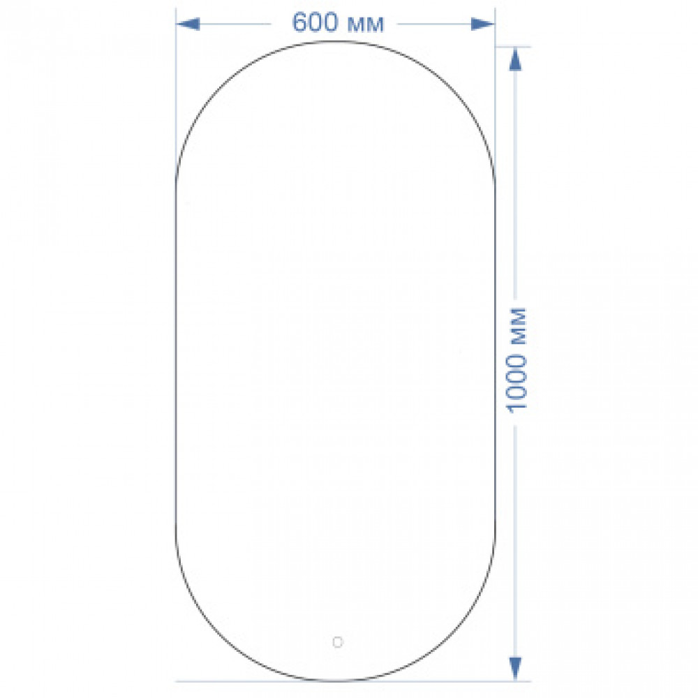 AZARIO зеркало Alone Arco влагостойкое с подсветкой 600*1000