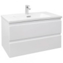 EB2053-J51 MADELEINE Тумба подвесная, 80 см, 2 ящика, Белый матовый лак