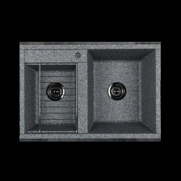 Кухонная Мойка Делия 78 DBL (Серая)NEW