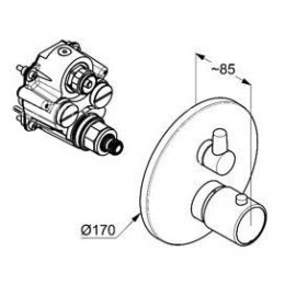 Набор 5 в 1 KLUDI Zenta с термостатом
