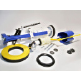 037192 Арматура для бачка/унитаза: спуск. DECO, напол. UNI BOTTOM, ниж подв, пласт, 1/2, OLI, однорежимный