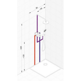 Набор 5 в 1 KLUDI Zenta с термостатом