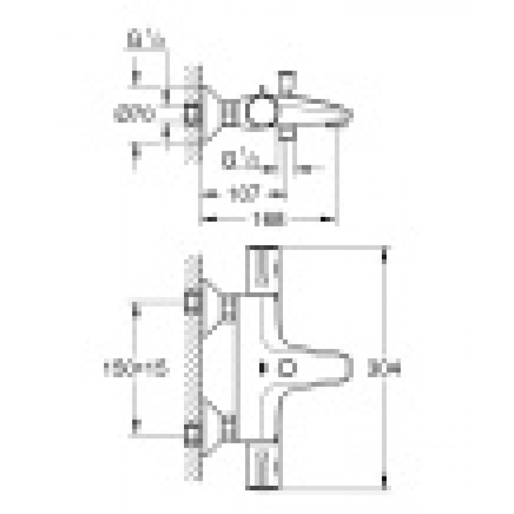 34567000 Grohtherm 800 Термостатический смеситель для ванны, хром