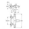 34567000 Grohtherm 800 Термостатический смеситель для ванны, хром