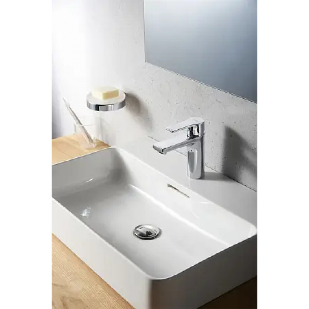 KLUDI ZENTA SL Однорычажный смеситель для раковины 100, донный клапан PUSH-OPEN, арт. 482980565