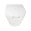 AZ-5180T-WHT SONGO Унитаз подвесной с системой смыва Tornado в комплекте с быстросъемным сиденьем микролифт, дюропласт 520*360*365mm