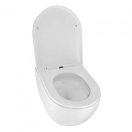 Унитаз подвесной AZARIO Ormi AZ-0253VD безободковый, с микролифтом. Размер: 490*360*365mm