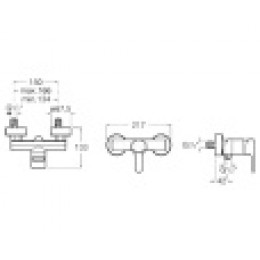 L20 смеситель для душа без аксессуаров