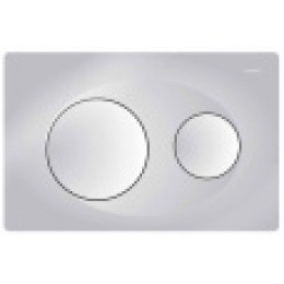 Панель смыва, хром матовый, круглая, AZARIO