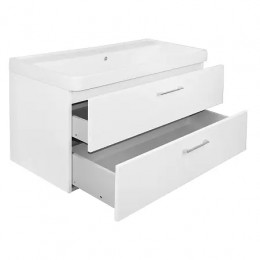 Комплект Тумба Ника 100 (1000х475х560) подвесная с раковиной Monte 100