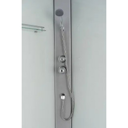 Душевая кабина CS-5180-13L F, 100*80*215 низкая, белая, прямоугольная, стекло 4мм, поддон 13 см