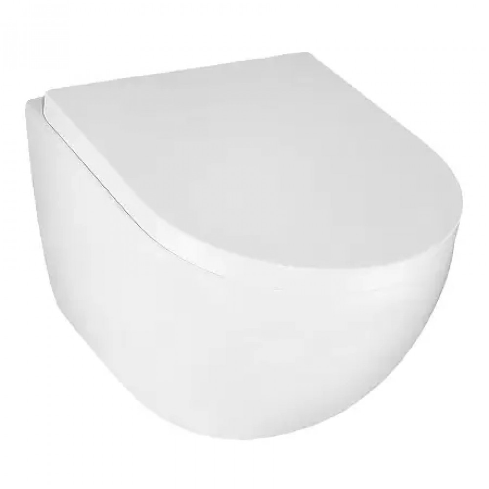 Унитаз подвесной AZARIO Ormi AZ-0253VD безободковый, с микролифтом. Размер: 490*360*365mm