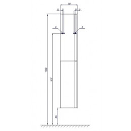Рене Шкаф-колонна Белый/Грецкий орех