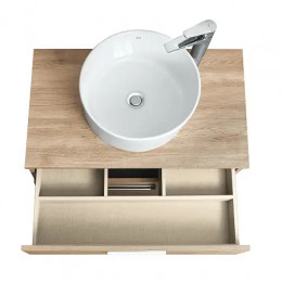 Victoria Тумба под раковину 80 орех 2 ящика