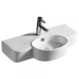 AZ-4360T Раковина накладная мат. бел 70,5*36*12