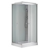 Душевая кабина CS-5180-13R F, 100*80*215 низкая, белая, прямоугольная, стекло 4мм, поддон 13 см