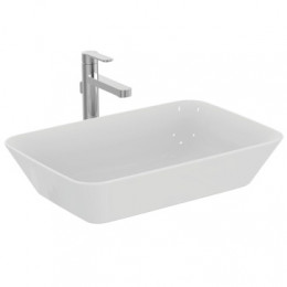 E034801 CONNECT AIR Умывальник-чаша 60 см, для монтажа на столешнице с подстольем CONNECT AIR; без отверстия под смеситель, без перелива