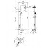 BA270AA Душевая система VIDIMA BALANCE BA270AA с однорукоятковым смесителем для ванны/душа