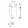 BA270AA Душевая система VIDIMA BALANCE BA270AA с однорукоятковым смесителем для ванны/душа