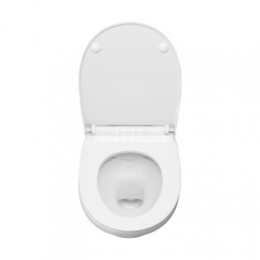 Пэк "Бореаль" rimless (подвес. безободковый унитаз с тонким сиденьем, инсталляция, панель хром. глянец)