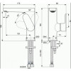 BC555XG CERAFINE O Однорукоятковый смеситель для умывальника без донного клапана, рукоятка сбоку, система облегченного монтажа EasyFix®