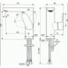 BC555XG CERAFINE O Однорукоятковый смеситель для умывальника без донного клапана, рукоятка сбоку, система облегченного монтажа EasyFix®