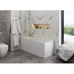 VERONELA Ванна акриловая прямоугольная, без панели и каркаса, 160х70 см, белая